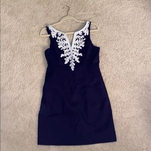 Navy Lilly Pulitzer “Gabby Shift” dress